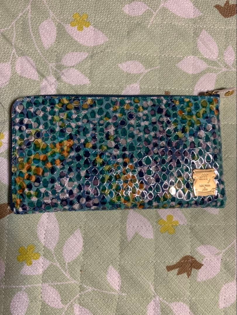 efffy 長財布 L字ファスナー 友禅染 【新品未使用】