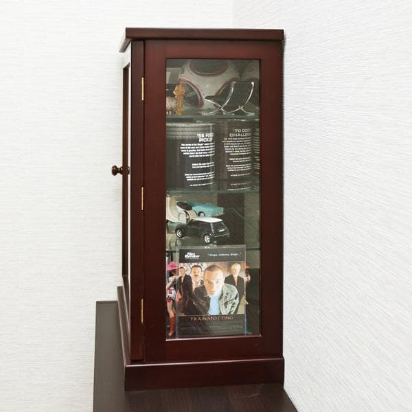 《新品・送料無料》コレクションケース　縦型　DBR/WW