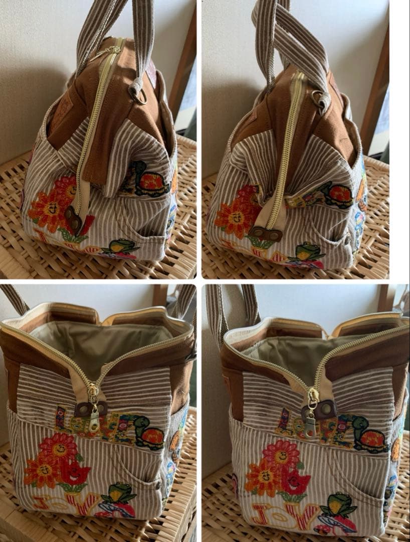 【SA】ワイヤー口金ボストンバッグ(M×2)(L×1)