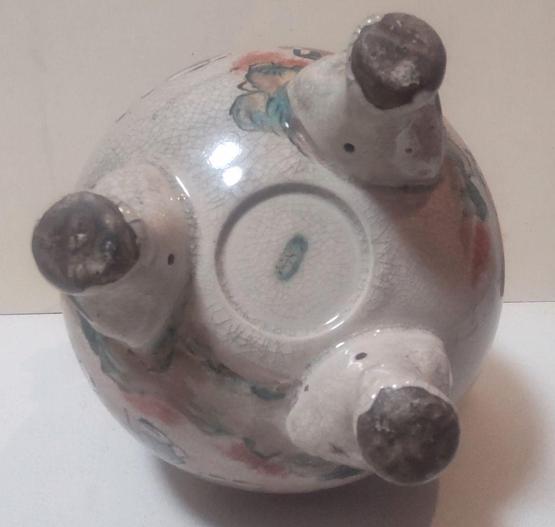 青木木米 九谷焼三足香炉/Aoki Mokubei Tripod Censer - メルカリ