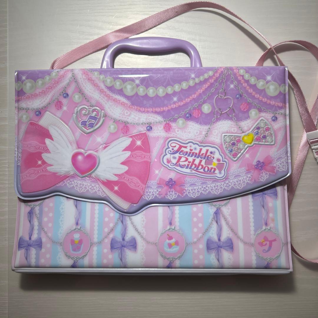 プリパラ プリチケファイルバッグ トゥインクルリボン パステルピンク