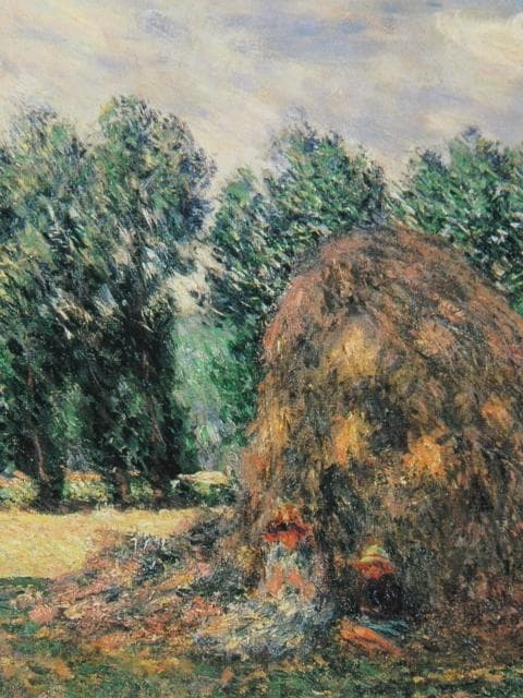 クロード・モネ、「積みわら」、希少な画集より、 新品高級額装付