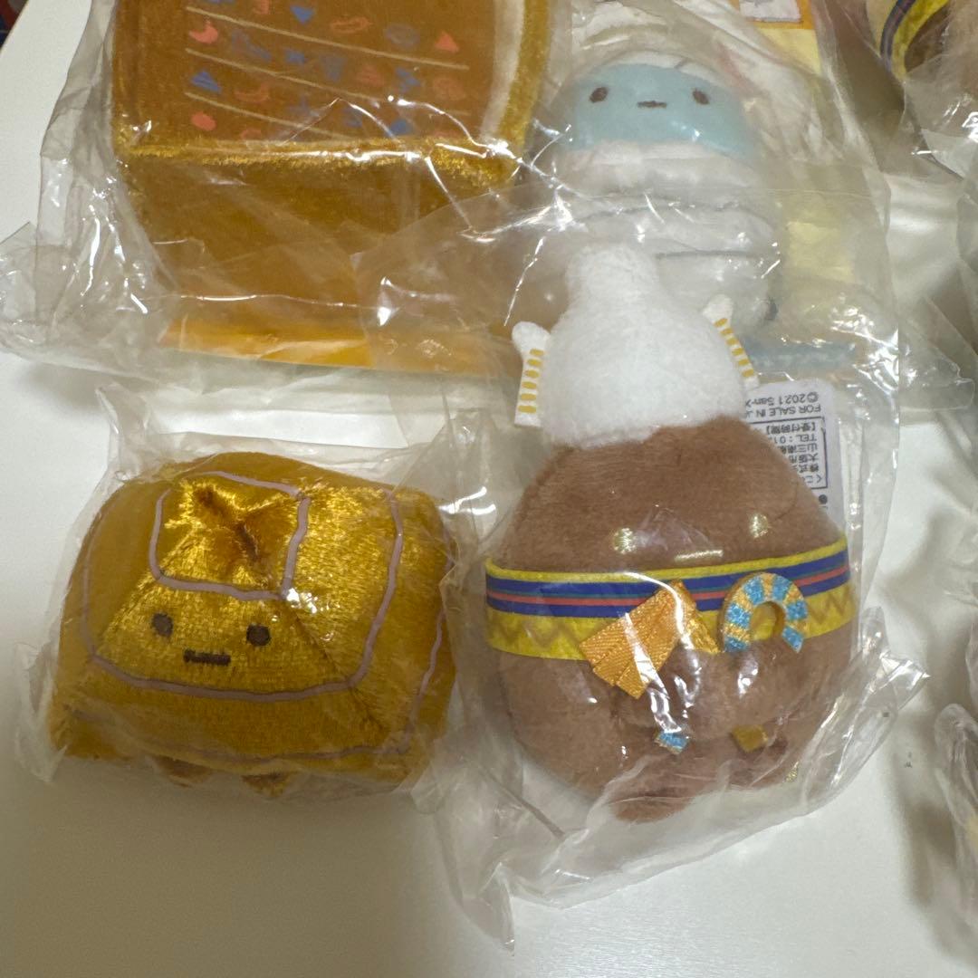 すみっこぐらし　てのりぬいぐるみエジプト展限定８点