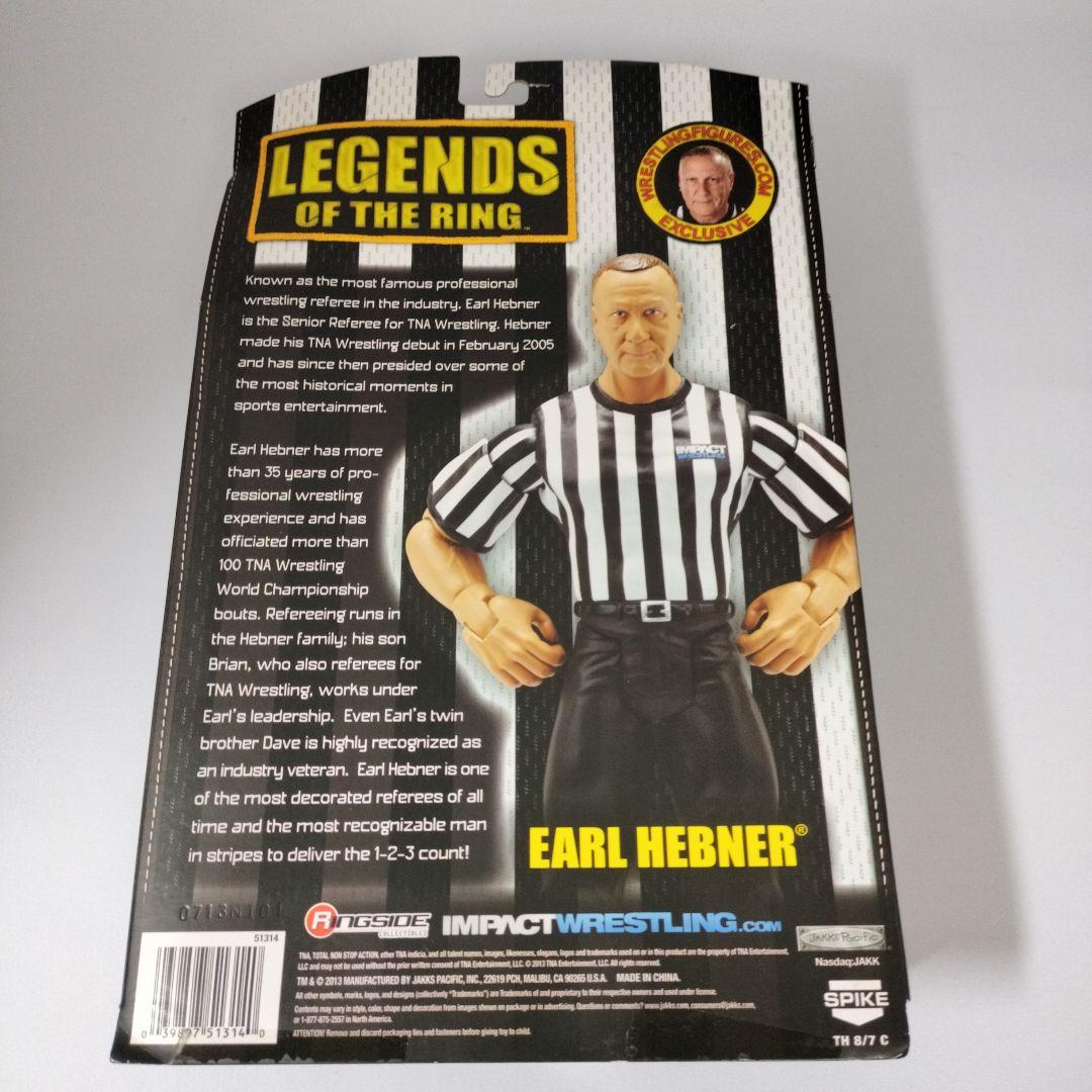 未開封　TNA　アール・ヘブナー　レフェリー　フィギュア　Earl Hebner