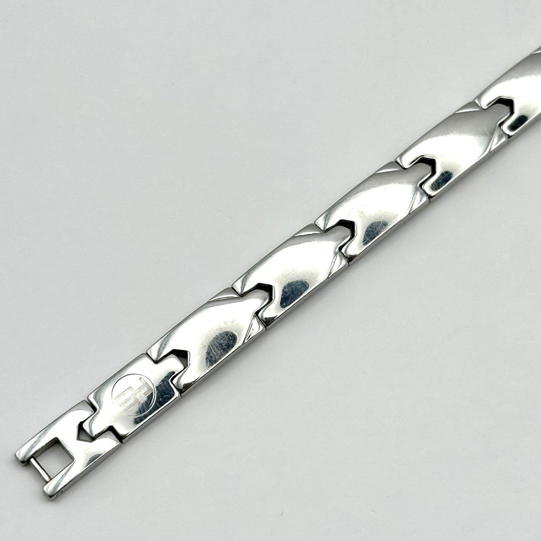 サングリエヨシミ 健康ブレスレット ゲルマニウム チタン シルバーカラー L