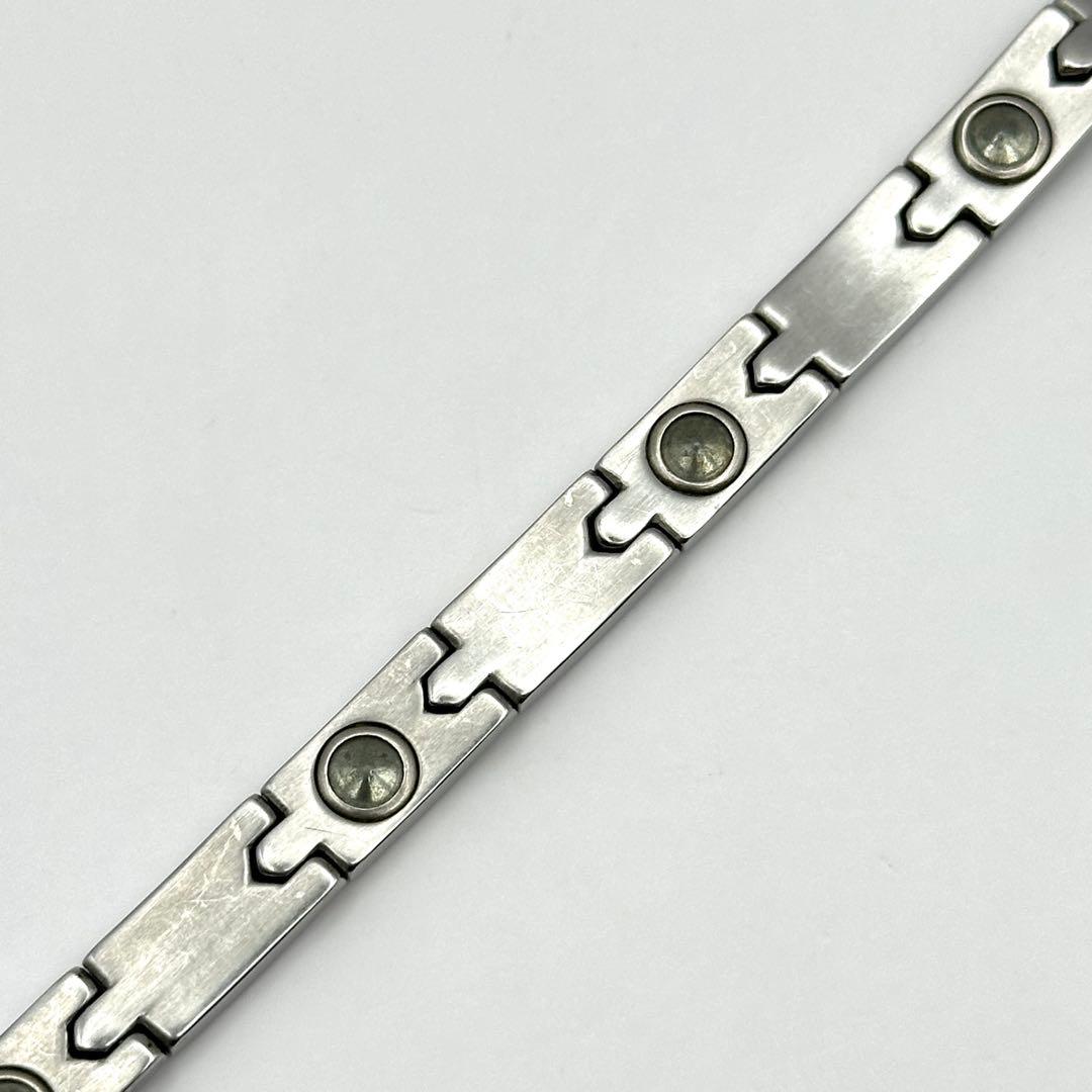 サングリエヨシミ 健康ブレスレット ゲルマニウム チタン シルバーカラー L