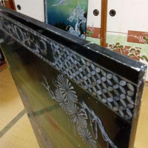 ☆特大！ 横238㎝（4枚組） 螺鈿 らでん 壁掛け/壁飾り 沖縄本島引取