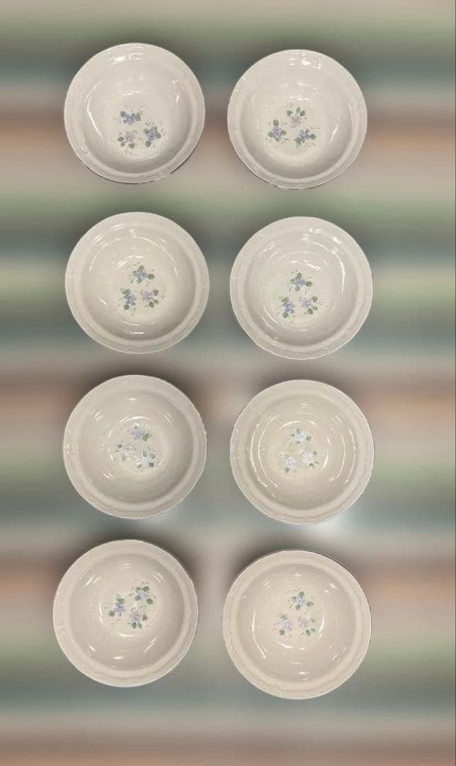 NEWCOR アンティーク ストーンウェア食器　洋食皿セット 8 人分