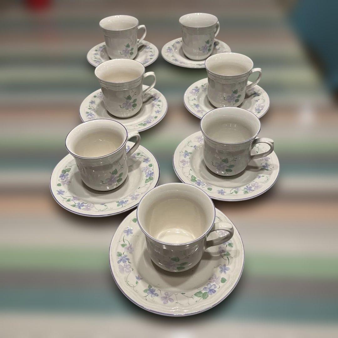 NEWCOR アンティーク ストーンウェア食器　洋食皿セット 8 人分