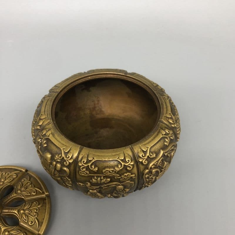 銅 細工 寿星薫香炉 茶道具 香道具 装飾品 工芸品 置物