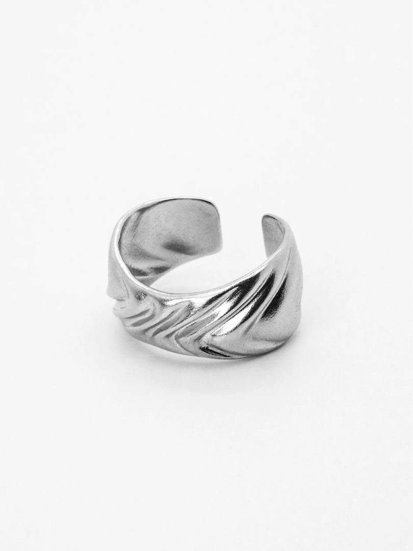 XG着用 YKINDシルバーウェーブオープンリング フリーサイズ