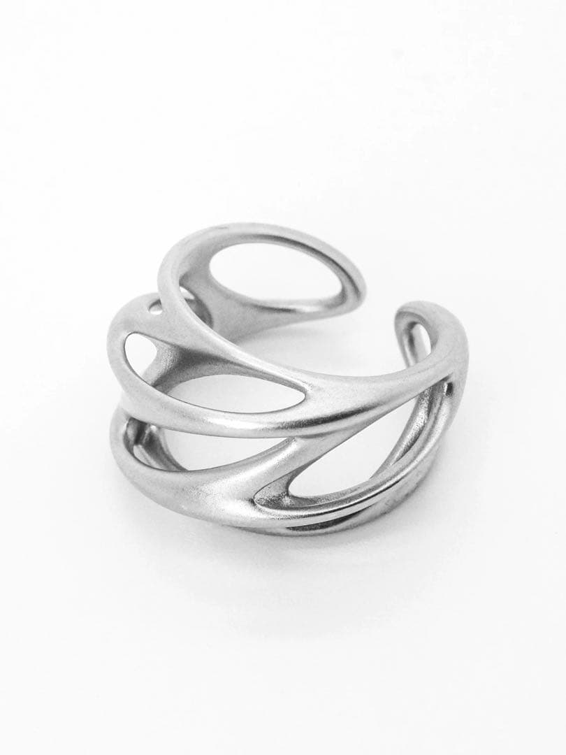 XG着用 YKINDシルバーウェーブオープンリング フリーサイズ