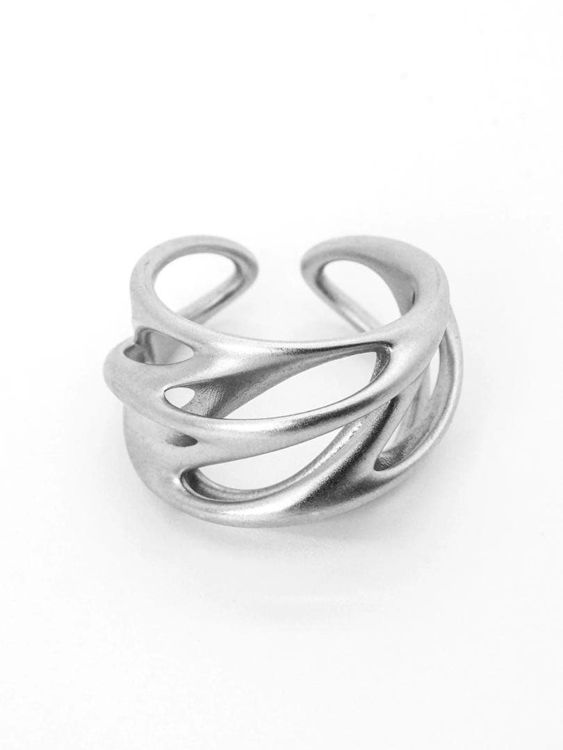 XG着用 YKINDシルバーウェーブオープンリング フリーサイズ