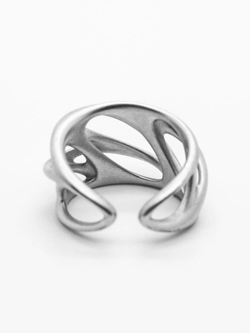 XG着用 YKINDシルバーウェーブオープンリング フリーサイズ