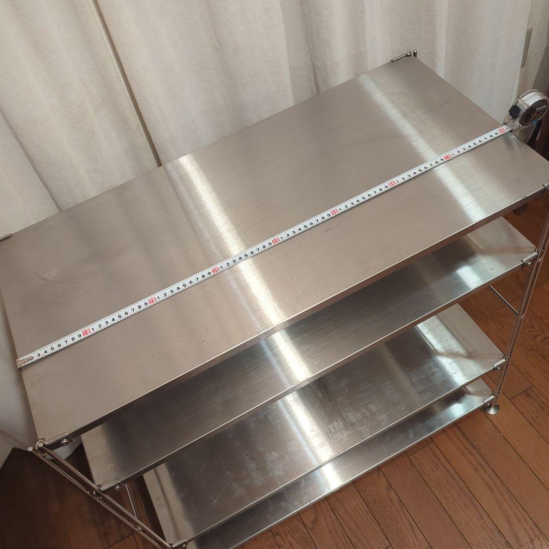 無印良品ステンレス製4段オープンシェルフ