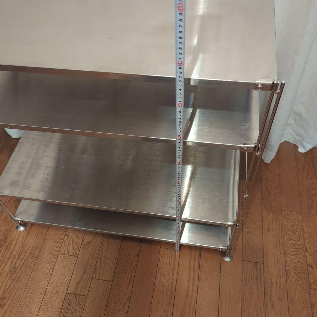 無印良品ステンレス製4段オープンシェルフ