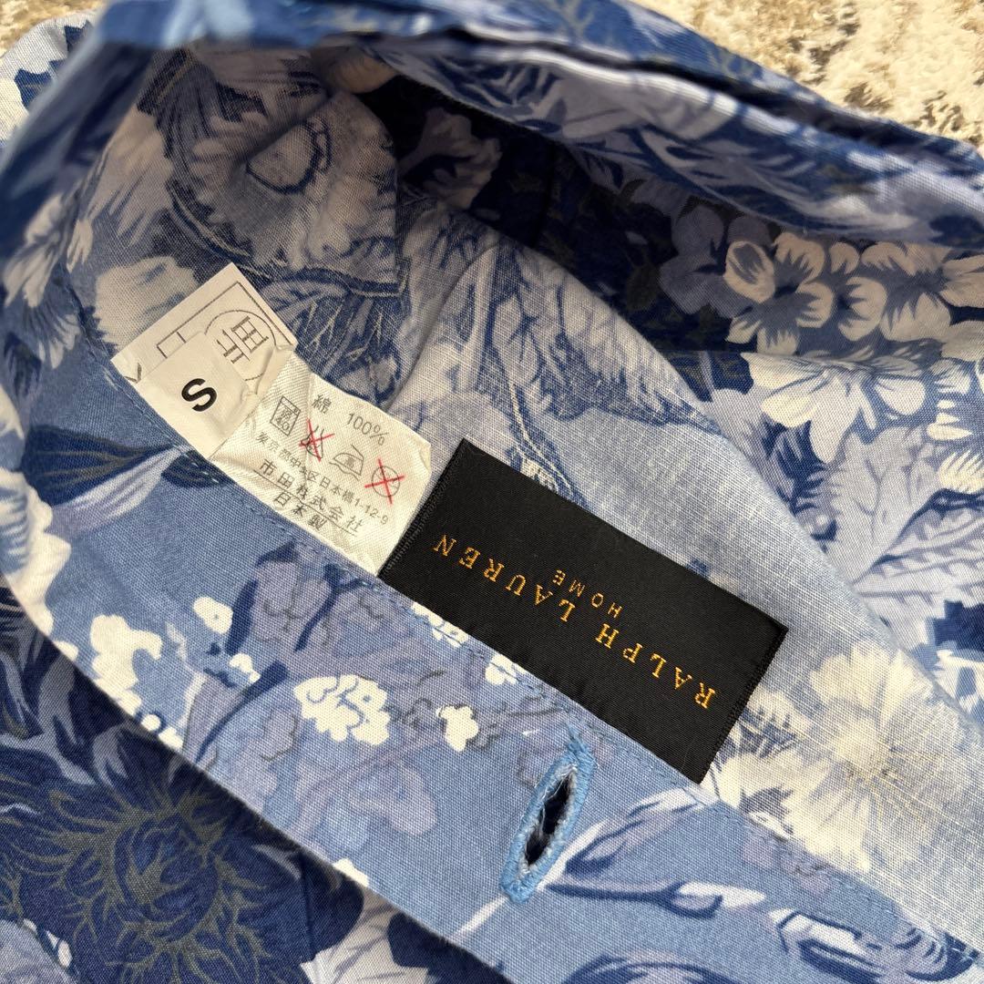 Ralph Lauren  ブルー　花柄　掛け布団カバー　シングル