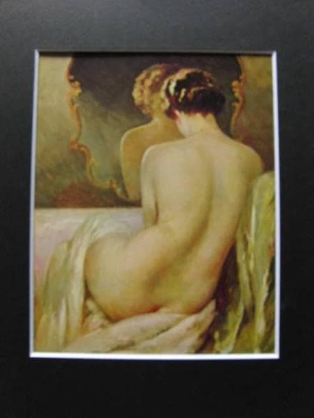 T.COUBELLA（T.クーベラ）、背中、希少な額装用大判画集画