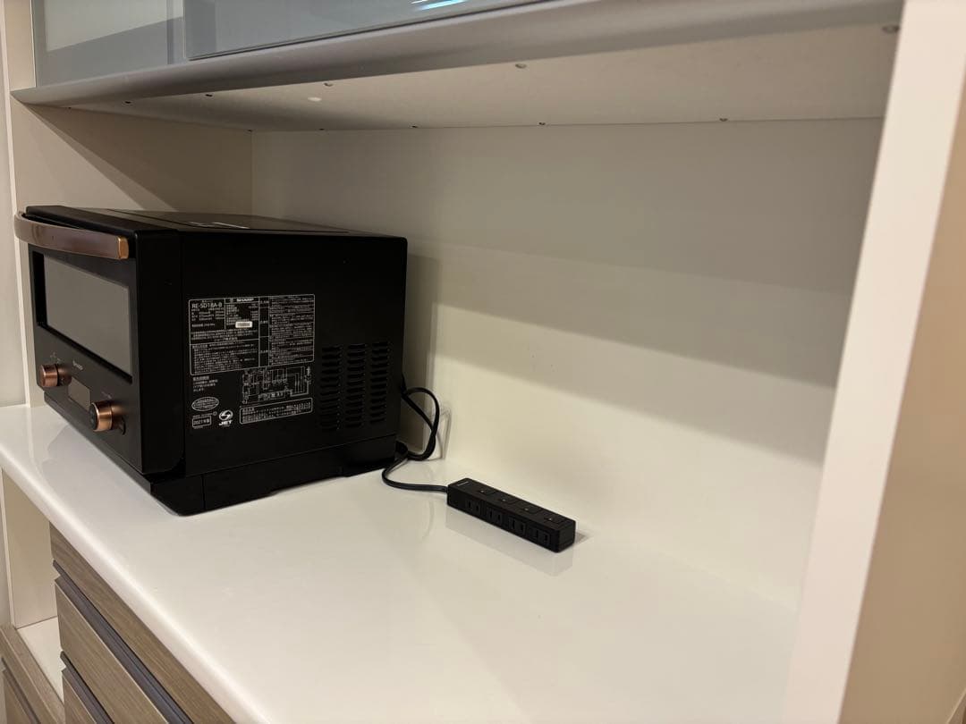 【早い者勝ち】松田家具 カップボード 食器棚 レンジボード 横幅130cm