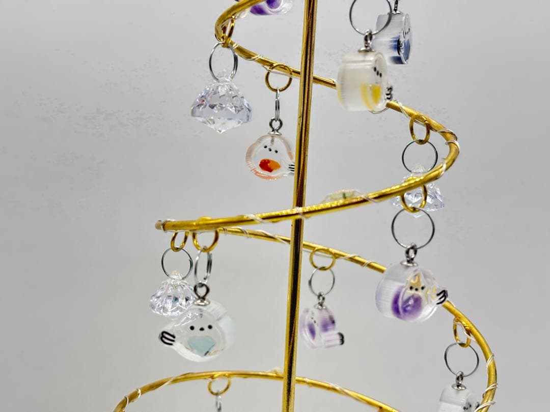 天然石 チャクラ色 シマエナガクリスマスツリー 常夜灯(大） - メルカリ