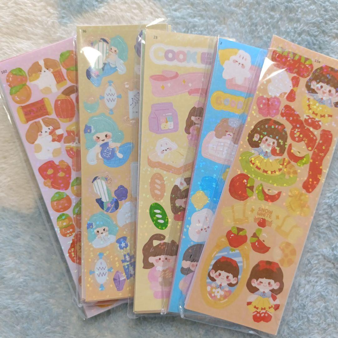 780】②シートシール 100枚 まとめ売り 大量 セット 大容量シール