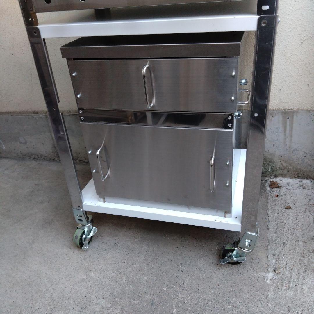 焼きいも釜　鉄板焼き　ガスグリラー　2台セット　専用台付き　やきそば　炭火焼き芋