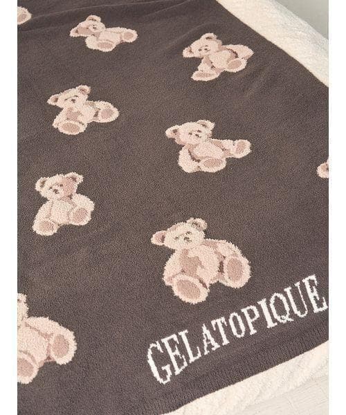 ジェラートピケ 「Sleep」モチーフジャガードマルチカバー+ピローケース