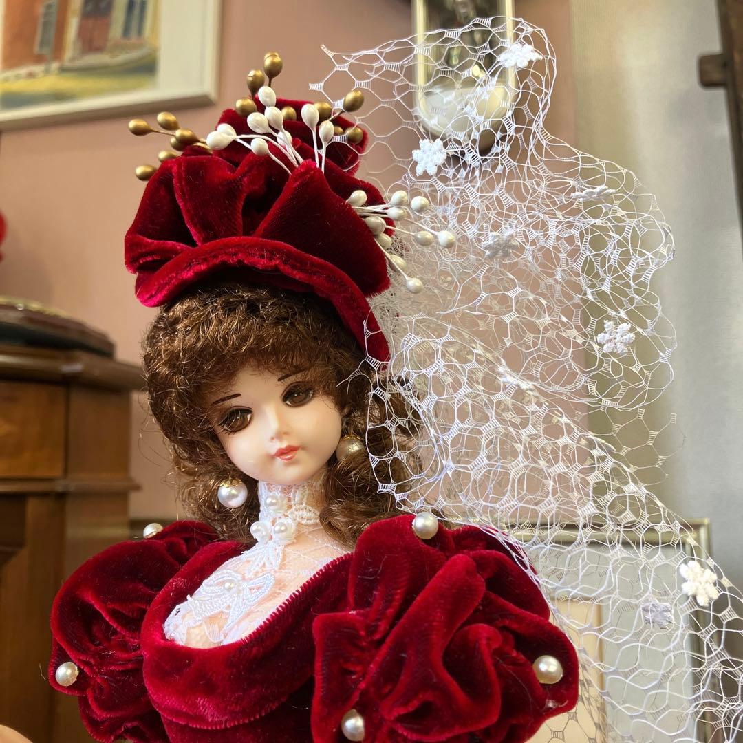 超美品 アンティーク フランス人形 ドール ドレス パール 専用クリア