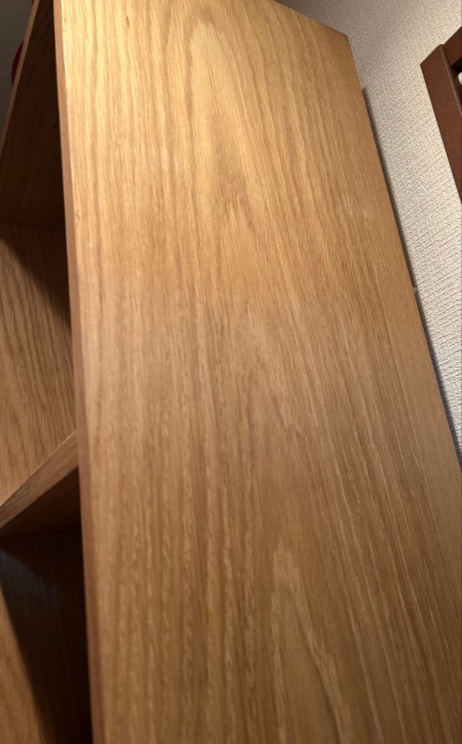 無印シェルフ5段×2列オーク材