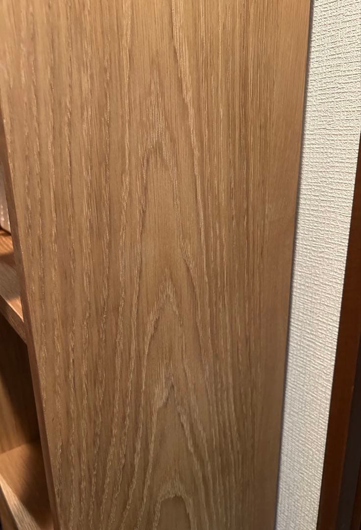 無印シェルフ5段×2列オーク材