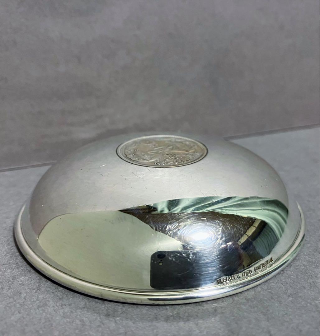 ウエダジュエラー 飾り盃 銀貨 スターリングシルバー