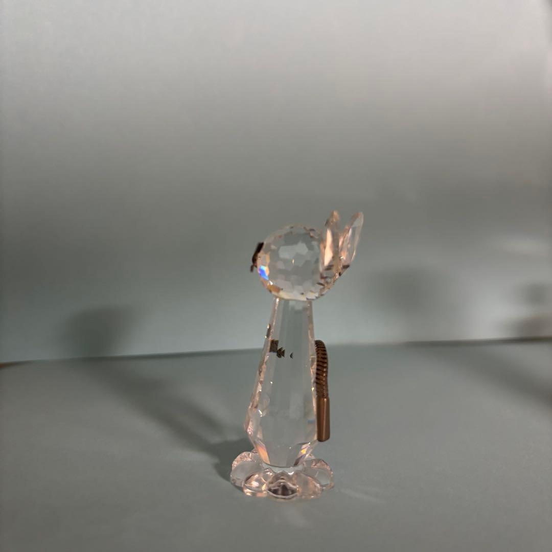 スワロフスキー、ネコ、ネズミ、ハリネズミの置物3点セット