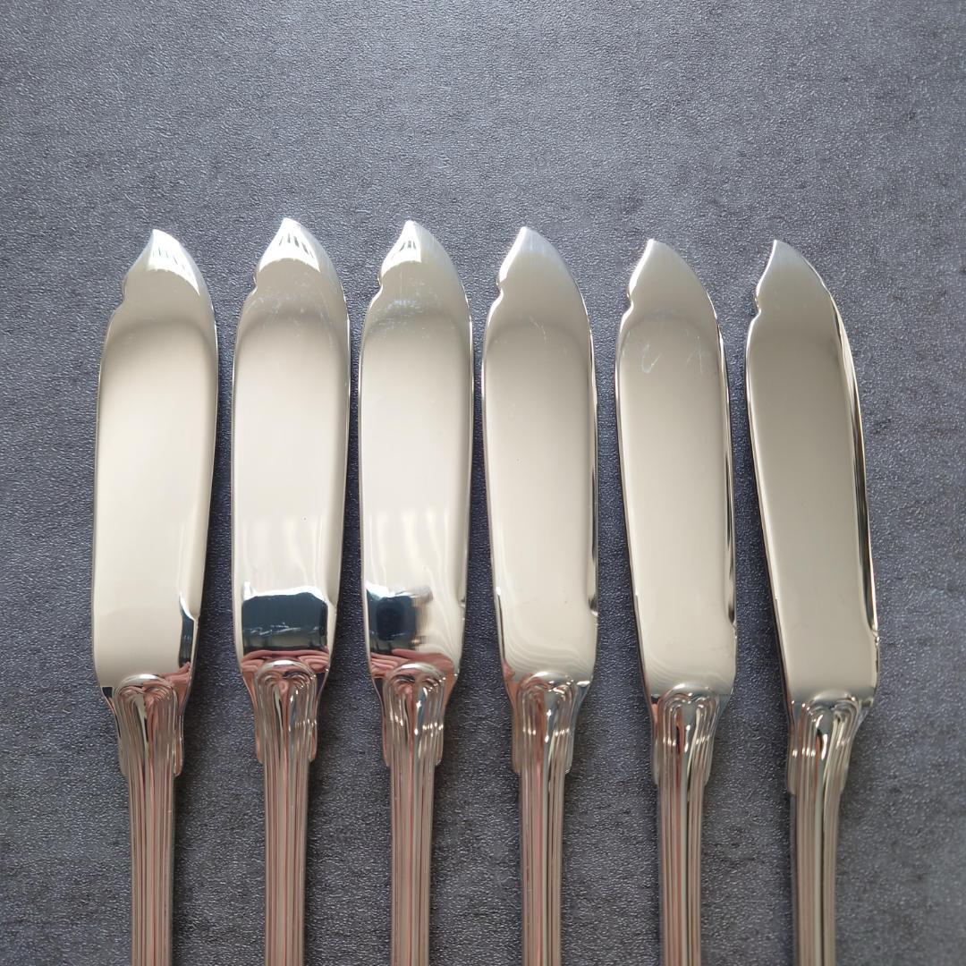 希少 極美品 クリストフル ポートロイヤル フィッシュナイフ 6点