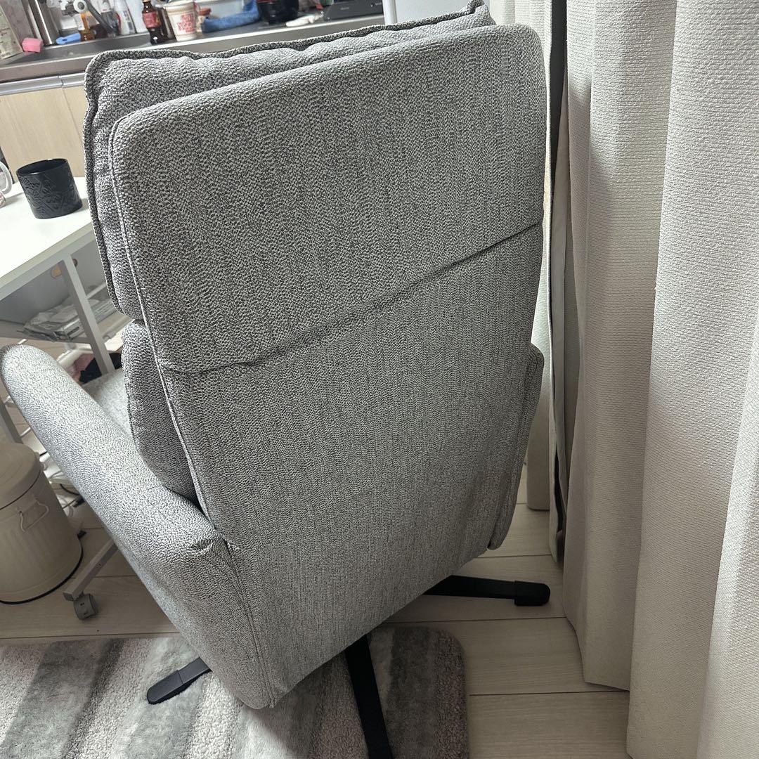 電動布張りリクライニングパーソナルチェア撥水仕様 2モーター LE01 GY