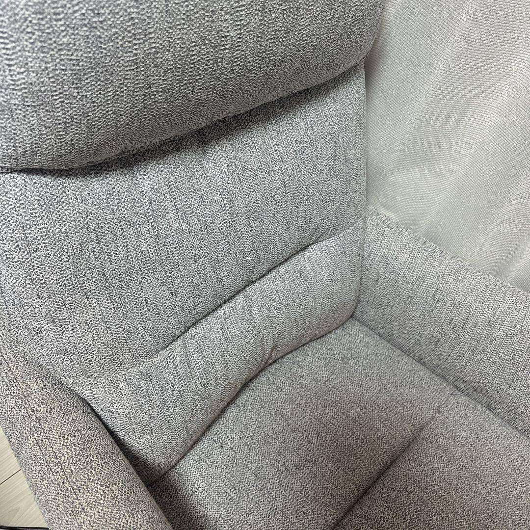 電動布張りリクライニングパーソナルチェア撥水仕様 2モーター LE01 GY