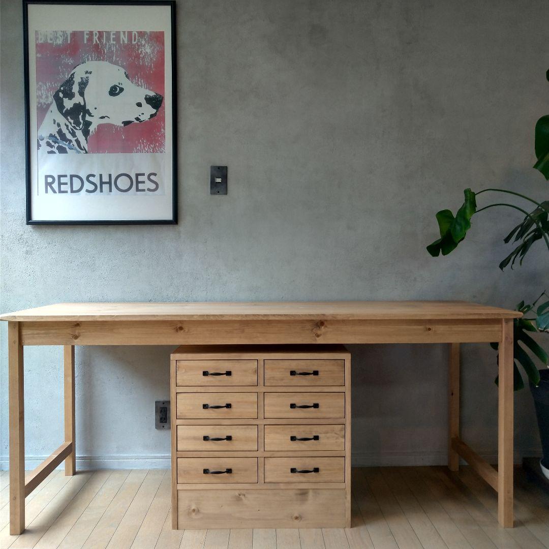 サイズ変更無料 無垢材の作業台 ウッド ワークデスク テーブル