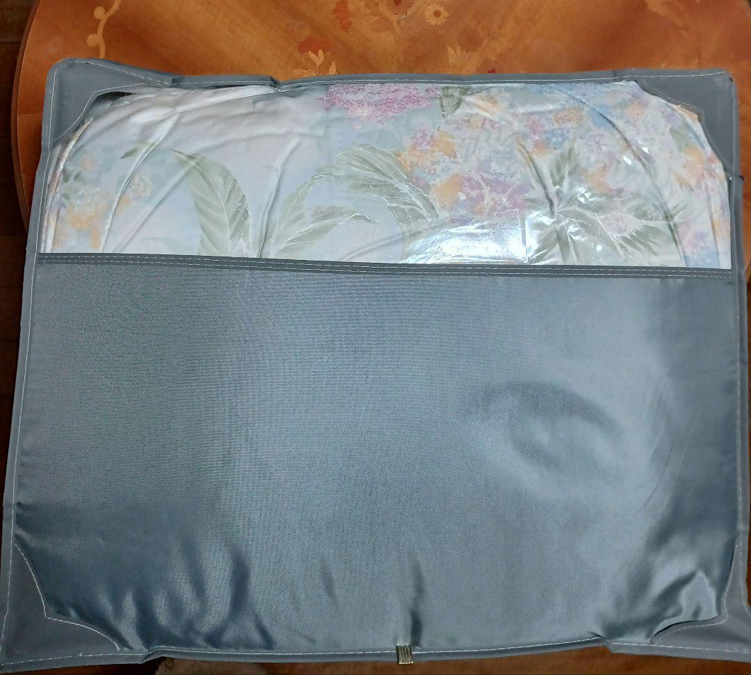 高級羽毛布団と羽毛肌掛けふとんのセット シングル ブルー系 ツーウェイ✨️日本製