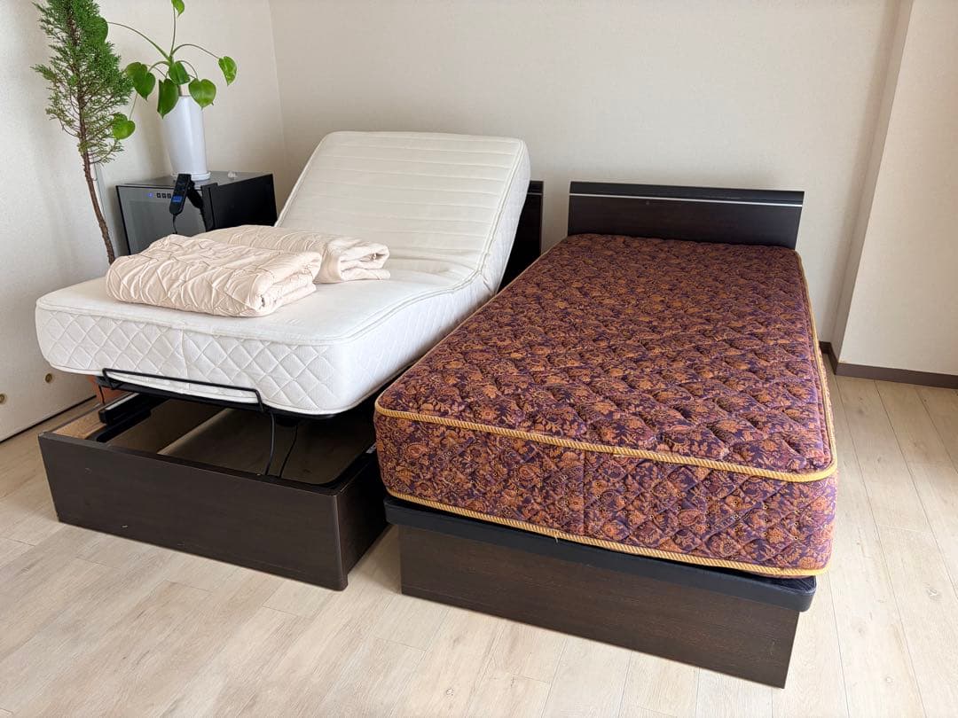 ドリームベッド (介護可能電動式ベッドと、収納式ベッド)