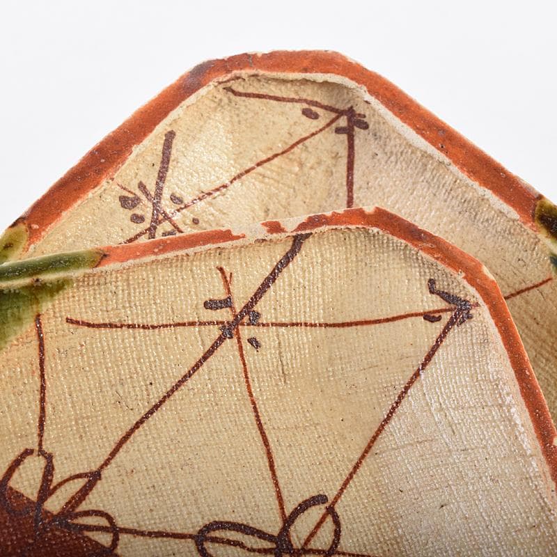 北大路魯山人作 星岡窯 織部焼 於里辺 小皿 五客 共箱 D R8587 - メルカリ