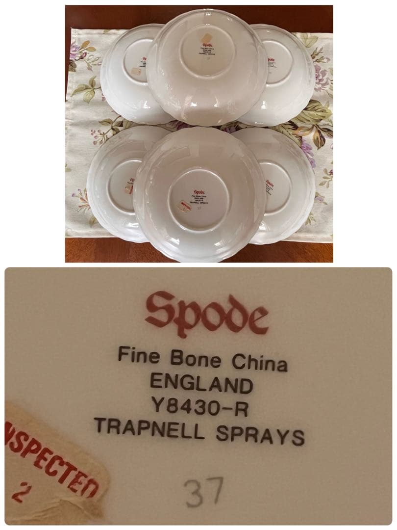 【レア美品】スポード ★トラップネルスプレイズ★サラダボウル　6個