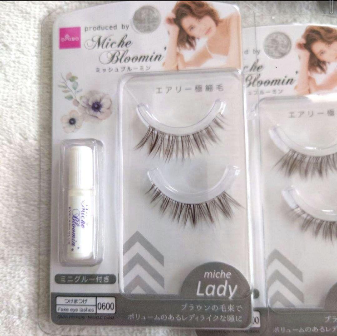 ダイソー つけまつげ ミッシュブルーミン レディアイ - メルカリ
