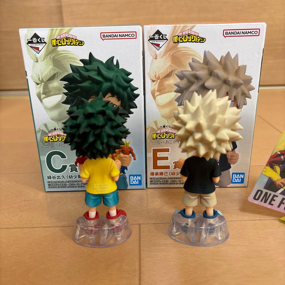 僕のヒーローアカデミア　一番くじ　二人のあこがれ　C賞　緑谷出久　E賞　爆豪勝己