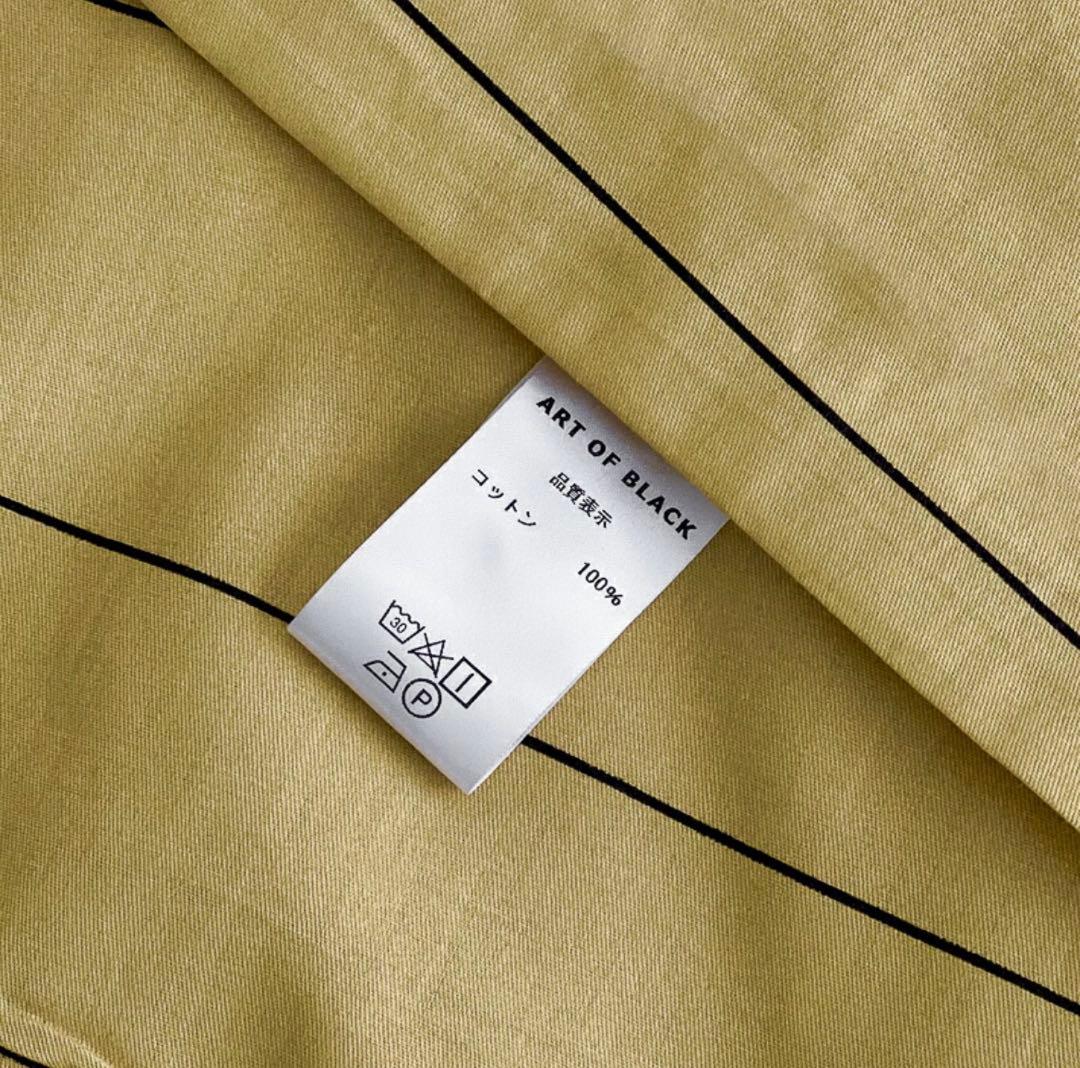 【ART OF BLACK】 イエロー ペンシルストライプ 布団カバーセット