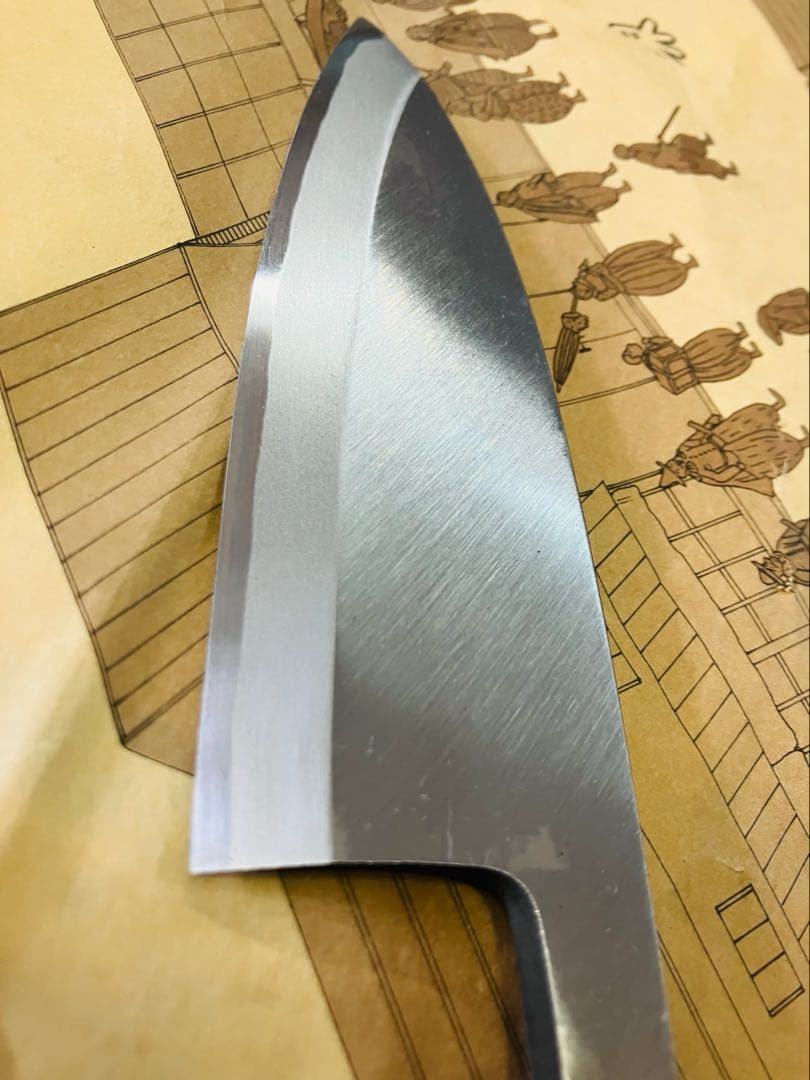 <新品>堺打刃物　左　出刃包丁　4.5寸　サウスポー　魚　カニ 新品>堺打刃物 左 出刃包丁 4.5寸 サウスポー 魚 カニ 堺打刃物 左