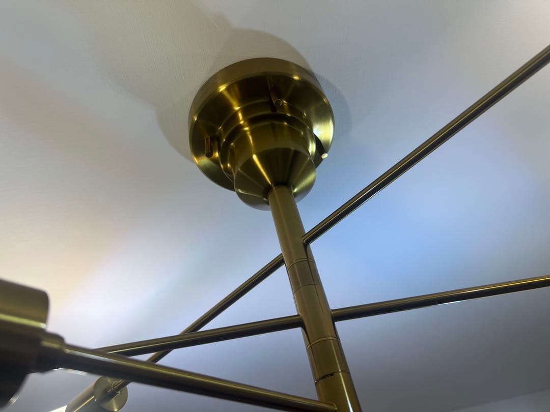 unico 別注 Astre 照明 ゴールド 6灯シーリングライト アストル