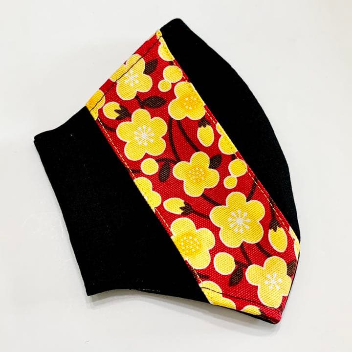 No.199 オーダーマスク　花柄　マスクの色変更できます　おまとめ割