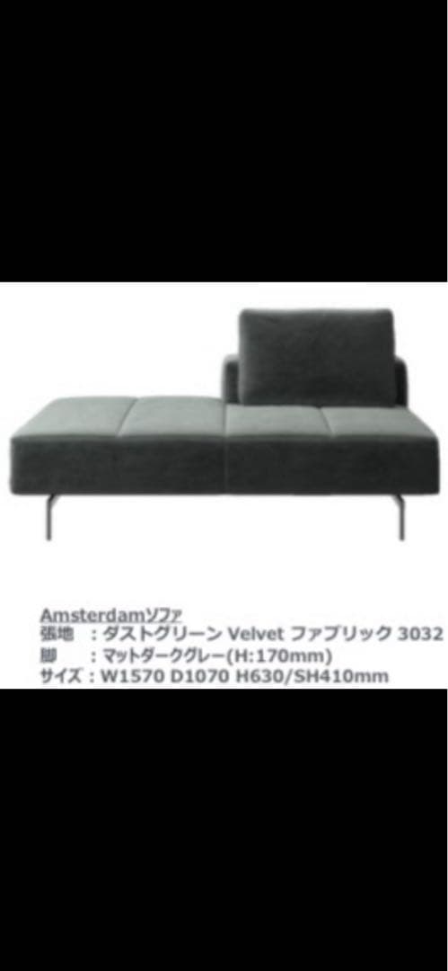 BOCONCEPT Amsterdam 2人用ソファ　ダスティーグリーン