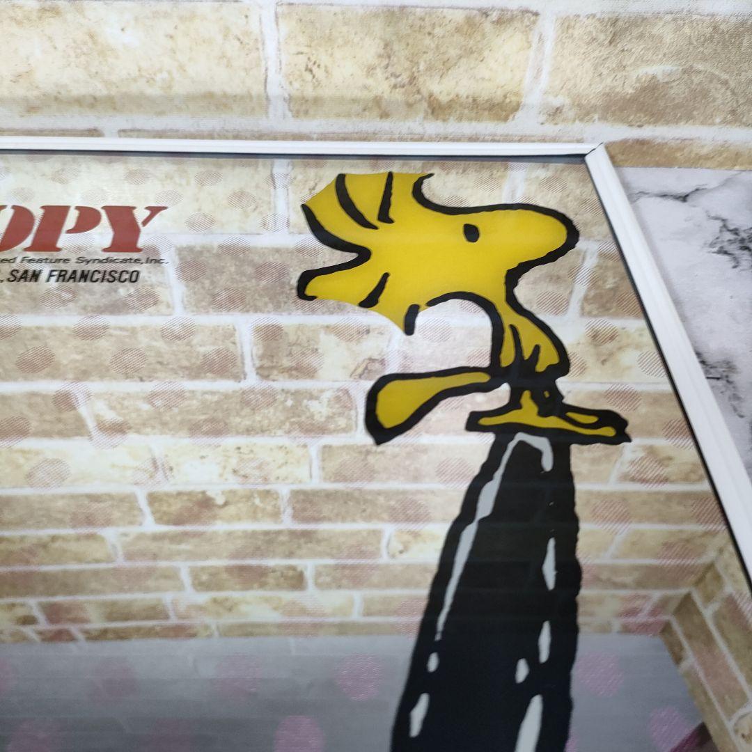 【昭和レトロ】SNOOPY スヌーピー パブミラー スヌーピー＆ウッドストック