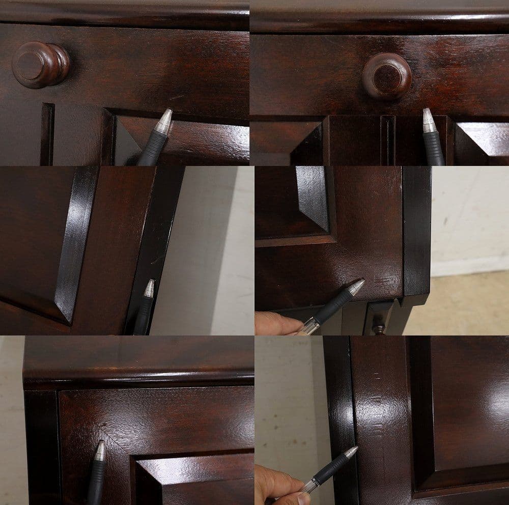 achibana【松本民芸家具】T型 ライティングビューローデスク机