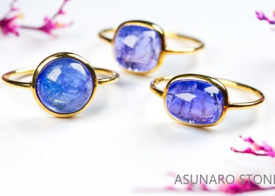 タンザナイトリング☆あすなろストーン